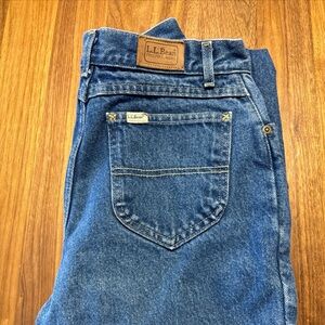 LL Bean Favorite Fit Jeans Womens 10 Regular Medium Wash Flannel Lined Outdoor
